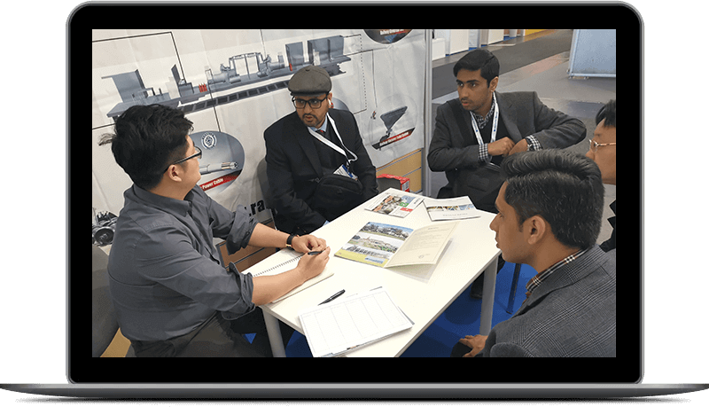 Customer Meeting at Hannover Messe 2019 EMAC Team Meeting Partner at Exhibition